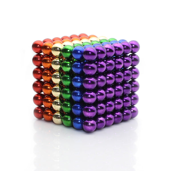 Colored Magnetic Balls Puzzle Cubes 216 x 5mm balls Six Colors