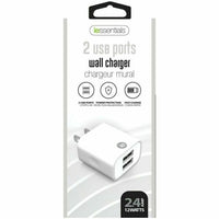 iEssentials 2.4-Amp Dual USB Wall Charger - White